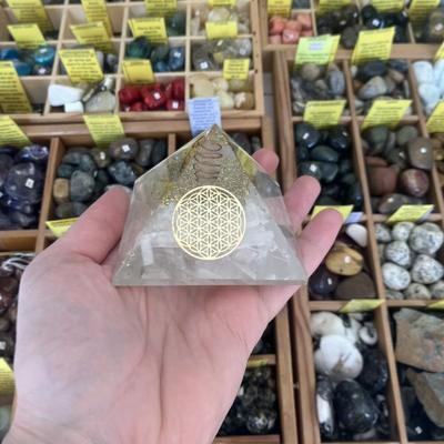 ORGONITE SELENITE FLEUR DE VIE