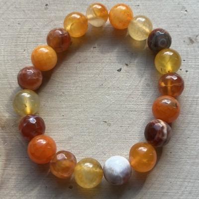 AGATE DE FEU BRACELET 10 MM