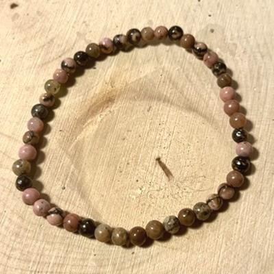 RHODONITE BRACELET 4 MM