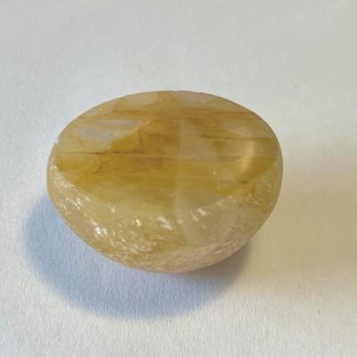 CALCITE ORANGE PIERRE DEMI SPHERE