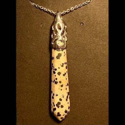 JASPE DALMATIEN PENDENTIF