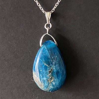 APATITE BLEUE PENDENTIF