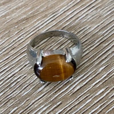 OEIL DU TIGRE BAGUE TAILLE 50
