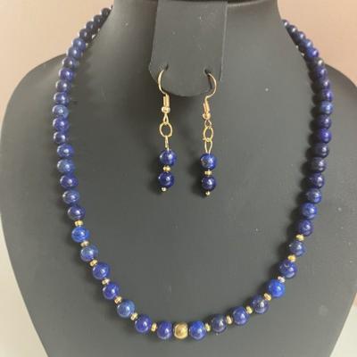 PARURE LAPIS LAZULI EGYPTE OR