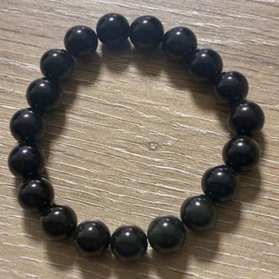 OBSIDIENNE NOIRE BRACELET 10 MM