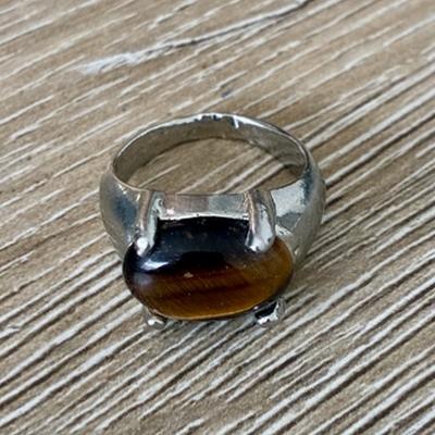 OEIL DU TIGRE BAGUE TAILLE 52