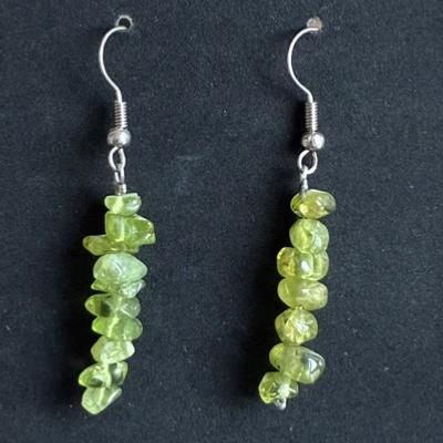 PERIDOT BOUCLES D OREILLES