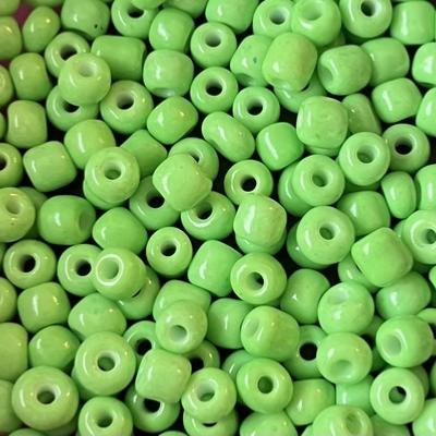 PERLES COULEUR VERT VIF 3 MM