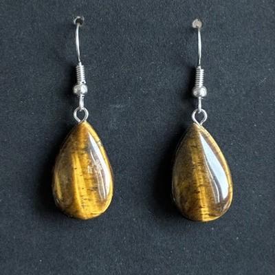 OEIL DU TIGRE  BOUCLES D OREILLE