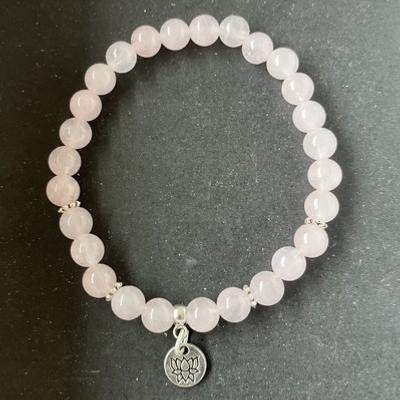 QUARTZ ROSE BRACELET FLEUR DE LOTUS