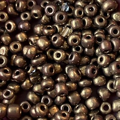 PERLES COULEUR BRONZE 3 MM