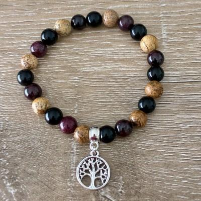 Arbre de Vie : Ancrage Dveloppement Personnel et Spirituel : Pierre ou Bracelet en Lithothrapie