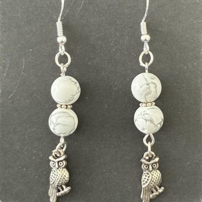 ANIMAL TOTEM CHOUETTE BOUCLES D OREILLE
