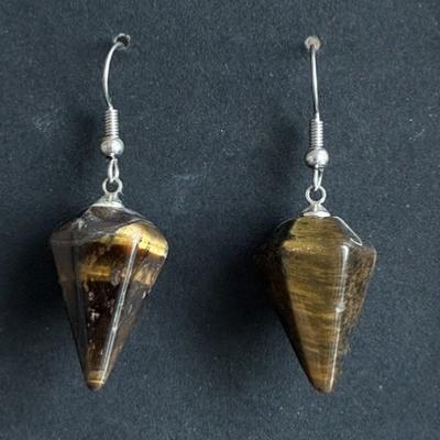 OEIL DU TIGRE  BOUCLES D OREILLE