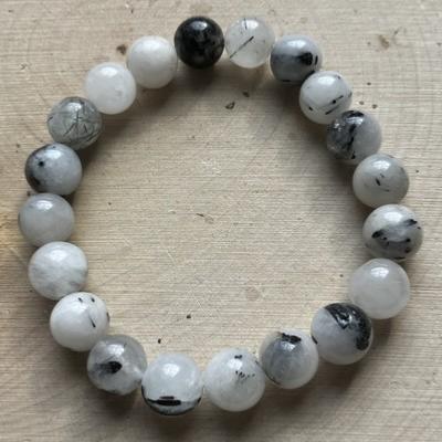 QUARTZ TOURMALINE BRACELET 10 MM