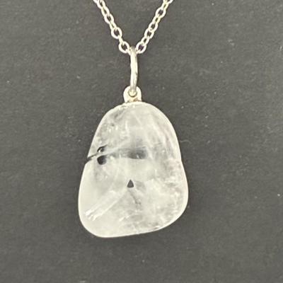 QUARTZ TOURMALINE PENDENTIF 13
