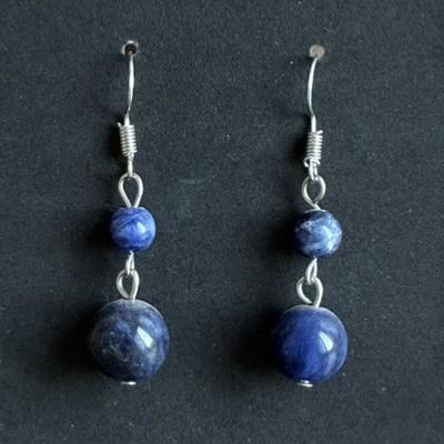 LAPIS LAZULI BOUCLES D OREILLE