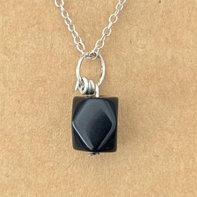 OBSIDIENNE NOIRE PENDENTIF