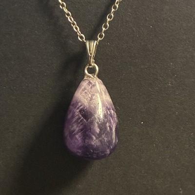 AMETHYSTE GOUTTE PENDENTIF