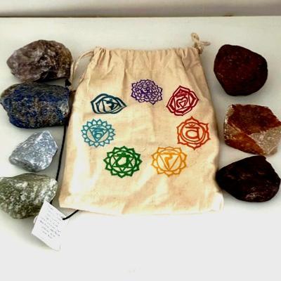 7 CHAKRAS PIERRES BRUTES XL