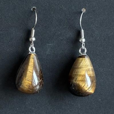 OEIL DU TIGRE  BOUCLES D OREILLE