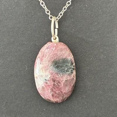 TOURMALINE ROSE RUBELLITE PENDENTIF 1