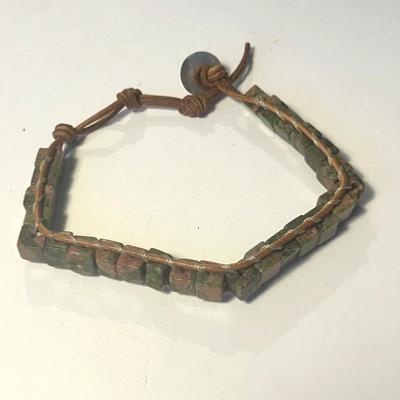 UNAKITE BRACELET REGLABLE