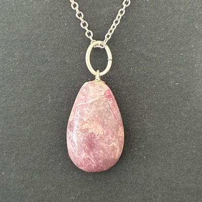TOURMALINE ROSE RUBELLITE PENDENTIF 6