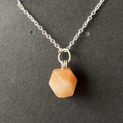 AVENTURINE ORANGE PENDENTIF