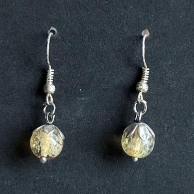 CITRINE BOUCLES D OREILLE