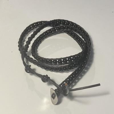 OBSIDIENNE NOIRE BRACELET 3 TOURS