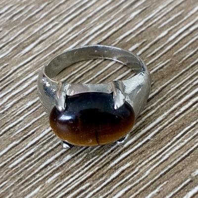 OEIL DU TIGRE BAGUE TAILLE 51