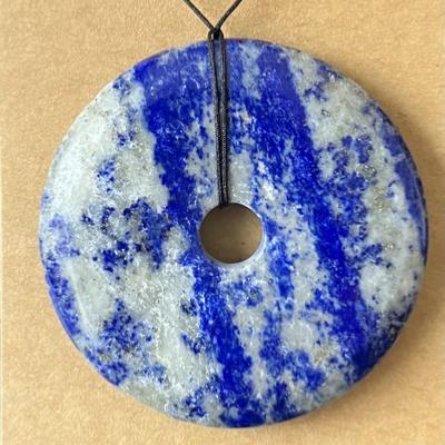 LAPIS LAZULI DONUT PENDENTIF