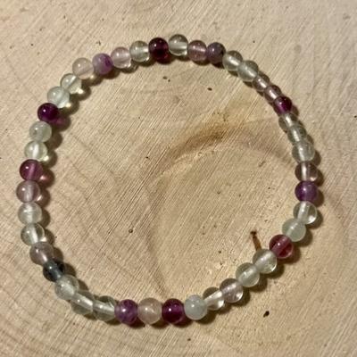 FLUORINE FLUORITE BRACELET 4 MM