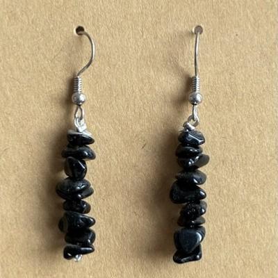 OBSIDIENNE BOUCLES D OREILLE