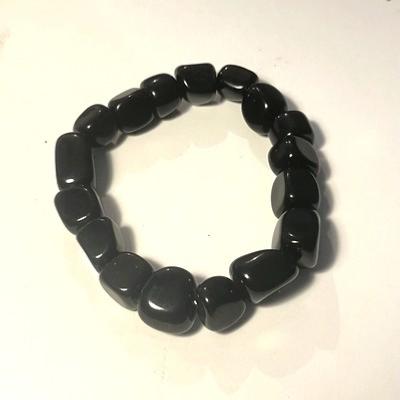 OBSIDIENNE NOIRE BRACELET PIERRES