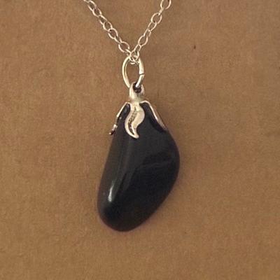 OBSIDIENNE OEIL CELESTE PENDENTIF 