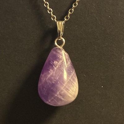 AMETHYSTE GOUTTE PENDENTIF