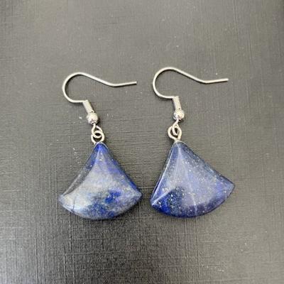 LAPIS LAZULI BOUCLES D OREILLE