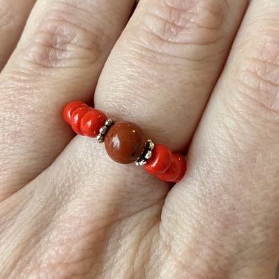 JASPE ROUGE BAGUE