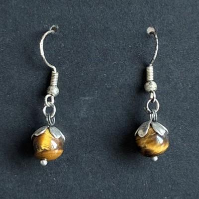 OEIL DU TIGRE  BOUCLES D OREILLE