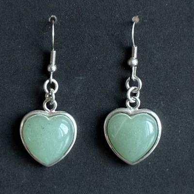 AVENTURINE VERTE BOUCLES D OREILLE