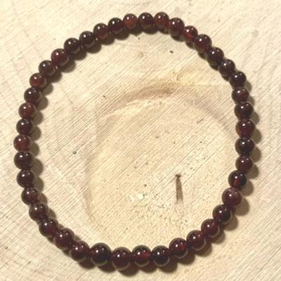 GRENAT BRACELET 4 MM