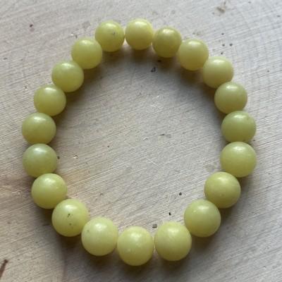 JADE JAUNE BRACELET 10 MM